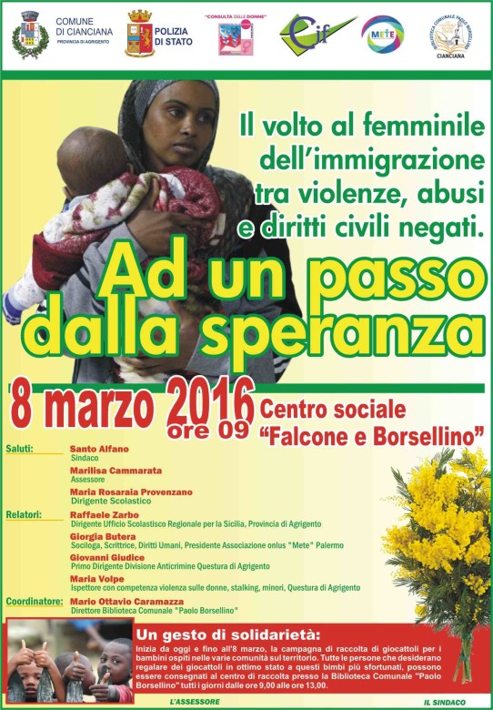 Convegno "Ad un passo dalla speranza"