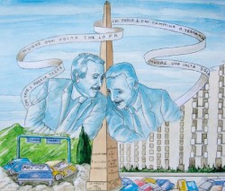 Cartello commemorativo Falcone-Borsellino