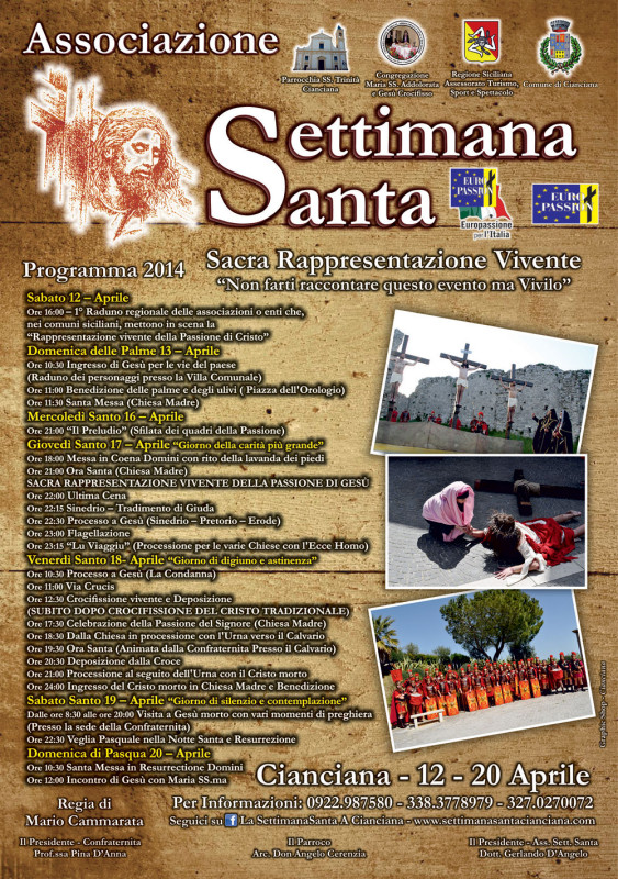 Programma Settimana Santa 2014